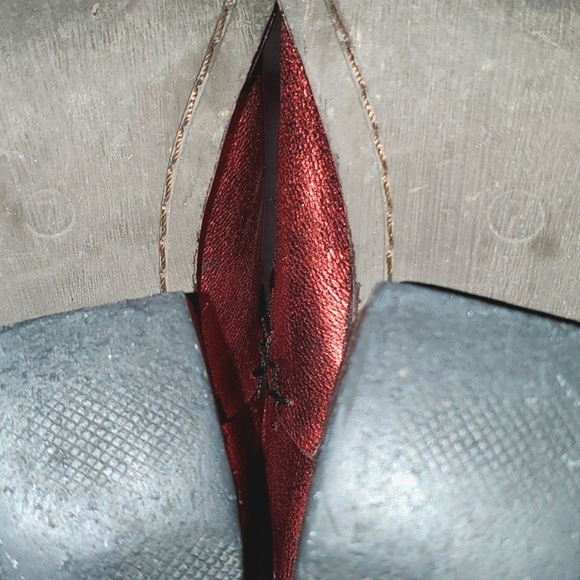 Jeffrey Campbell Metallic Western Ankle Boots Size 7 - Picture 8 of 16